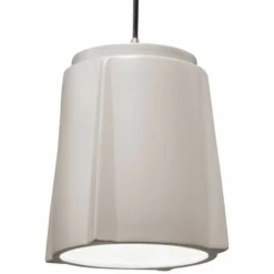 Compass 8" Wide Matte White Ceramic LED Mini Pendant Light