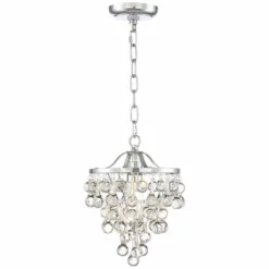 Conley 9 3/4" Wide Chrome And Clear Glass Mini Pendant -Outlet The Radiantix Store conley 9 and three quarter inch wide chrome and clear glass mini pendant 13w84views2