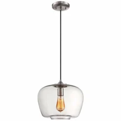 Contemporary Urban 12 1/4"W Clear Glass Mini Pendant Light -Outlet The Radiantix Store contemporary urban 12 and one quarter inchw clear glass mini pendant light 5g925views1