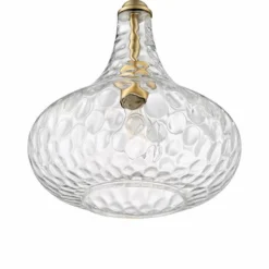 Cora 11" Wide Plated Gold Hammered Glass Mini Pendant -Outlet The Radiantix Store cora 11 inch wide plated gold hammered glass mini pendant 077d0views1