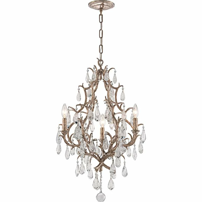 Corbett Amadeus 20" Wide Vienna Bronze 3-Light Chandelier 4 Corbett Amadeus 20" Wide Vienna Bronze 3-Light Chandelier - Image 2