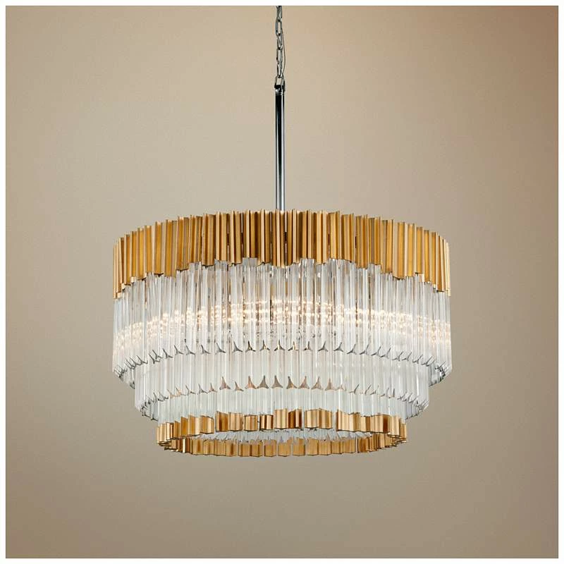 Corbett Charisma 26" Wide Gold Leaf Pendant Light 3 Corbett Charisma 26" Wide Gold Leaf Pendant Light