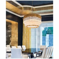 Corbett Charisma 26" Wide Gold Leaf Pendant Light 8 Corbett Charisma 26" Wide Gold Leaf Pendant Light -Outlet The Radiantix Store corbett charisma 26 inch wide gold leaf pendant light 9m192views1