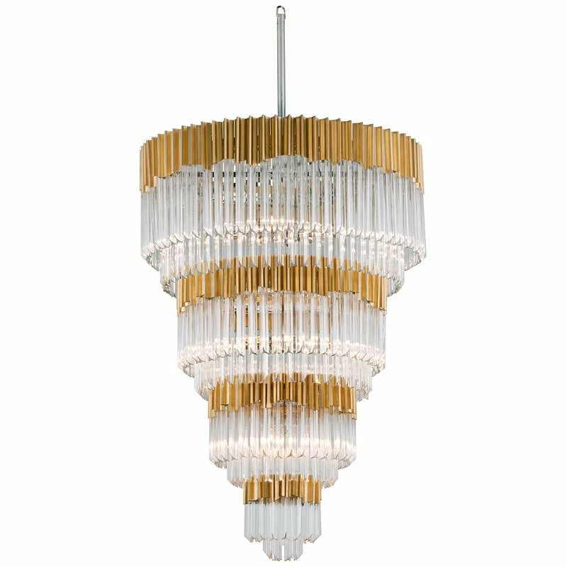 Corbett Charisma 36" Wide Gold Leaf Pendant Light 4 Corbett Charisma 36" Wide Gold Leaf Pendant Light - Image 2