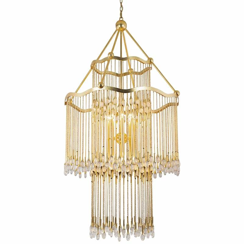 Corbett Kiara 40" Wide Gold Leaf 16-Light Chandelier 4 Corbett Kiara 40" Wide Gold Leaf 16-Light Chandelier - Image 2