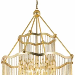 Corbett Kiara 40" Wide Gold Leaf 16-Light Chandelier 11 Corbett Kiara 40" Wide Gold Leaf 16-Light Chandelier -Outlet The Radiantix Store corbett kiara 40 inch wide gold leaf 16 light chandelier 99g32views3