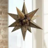 Corbett Star Of The East 30"W Old World Bronze Pendant Light