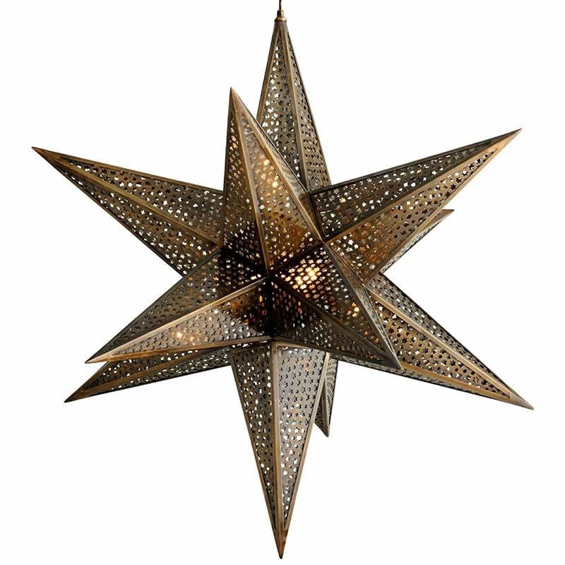Corbett Star Of The East 40"W Old World Bronze Pendant Light 4 Corbett Star Of The East 40"W Old World Bronze Pendant Light - Image 2