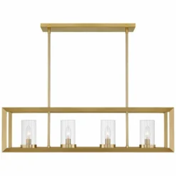 Cove Point 34 1/2"W Soft Gold 4-Light Island Chandelier -Outlet The Radiantix Store cove point 34 and one half inchw soft gold 4 light island chandelier 341k0views2