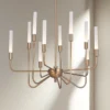Craftmade Valdi 26 1/2"W Satin Brass 10-Light LED Chandelier
