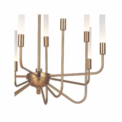 Craftmade Valdi 26 1/2"W Satin Brass 10-Light LED Chandelier -Outlet The Radiantix Store craftmade valdi 26 and one half inchw satin brass 10 light led chandelier 65f77views1