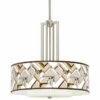 Craftsman Mosaic Carey 24" Brushed Nickel 4-Light Chandelier 1 Craftsman Mosaic Carey 24" Brushed Nickel 4-Light Chandelier -Outlet The Radiantix Store craftsman mosaic carey 24 inch brushed nickel 4 light chandelier 98h64