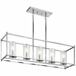 Crosby 41 1/4" Wide Chrome Kitchen Island Light Chandelier 6 Crosby 41 1/4" Wide Chrome Kitchen Island Light Chandelier -Outlet The Radiantix Store crosby 41 and one quarter inch wide chrome kitchen island light chandelier 42r95