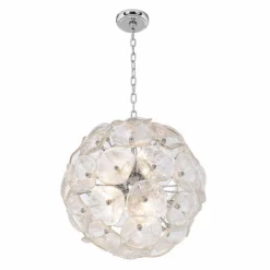 Crystal Blossom 20"W 12-Light Pendant Chandelier -Outlet The Radiantix Store crystal blossom 20 inchw 12 light pendant chandelier 34617views1