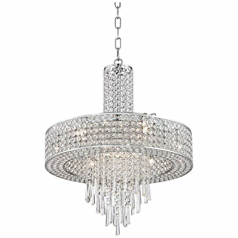 Crystal Cascade 19 1/2" Wide Crystal Pendant Chandelier 4 Crystal Cascade 19 1/2" Wide Crystal Pendant Chandelier - Image 2