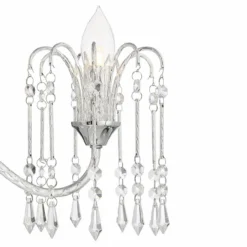 Crystal Rain 33" Wide Chrome 6-Light Island Chandelier 10 Crystal Rain 33" Wide Chrome 6-Light Island Chandelier -Outlet The Radiantix Store crystal rain 33 inch wide chrome 6 light island chandelier 364m2views1