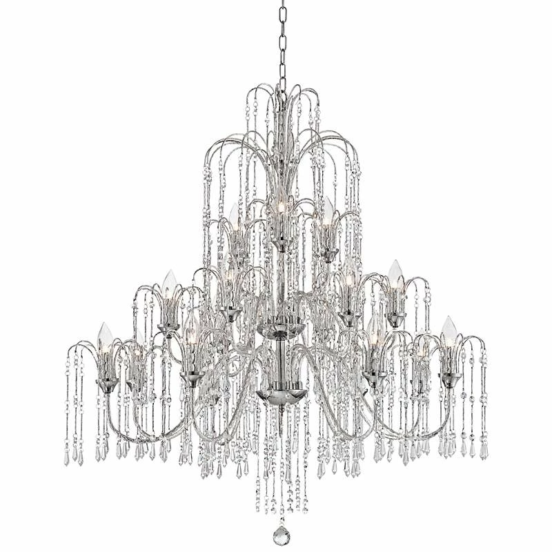 Crystal Rain 37" Wide 18-Light Crystal Chandelier 5 Crystal Rain 37" Wide 18-Light Crystal Chandelier - Image 3