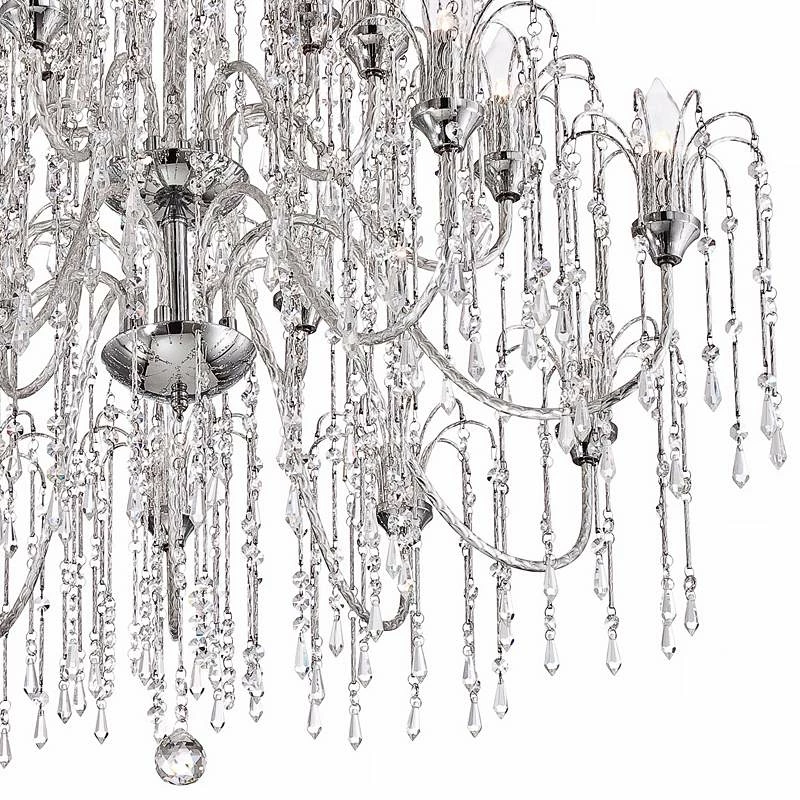 Crystal Rain 37" Wide 18-Light Crystal Chandelier 6 Crystal Rain 37" Wide 18-Light Crystal Chandelier - Image 4
