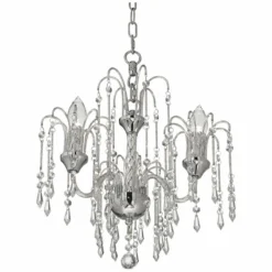 Crystal Rain Chrome 2-Light Swag Chandelier -Outlet The Radiantix Store crystal rain chrome 2 light swag chandelier 30m91views3