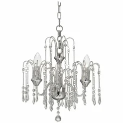 Crystal Rain Chrome 2-Light Swag Chandelier -Outlet The Radiantix Store crystal rain chrome 2 light swag chandelier 30m91views4