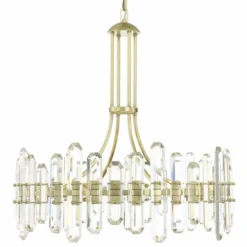 Crystorama Bolton 31"W Aged Brass 12-Light Crystal Chandelier