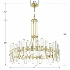 Crystorama Bolton 31"W Aged Brass 12-Light Crystal Chandelier 9 Crystorama Bolton 31"W Aged Brass 12-Light Crystal Chandelier -Outlet The Radiantix Store crystorama bolton 31 inchw aged brass 12 light crystal chandelier 72g58views3