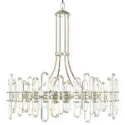 Crystorama Bolton 31"W Polished Nickel 12-Light Crystal Chandelier