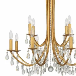Crystorama Bridgehampton 32" Wide Gold 12-Light Chandelier -Outlet The Radiantix Store crystorama bridgehampton 32 inch wide gold 12 light chandelier 83f94views2