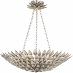 Crystorama Broche 24" Wide Antique Silver Chandelier -Outlet The Radiantix Store crystorama broche 24 inch wide antique silver chandelier 5r050