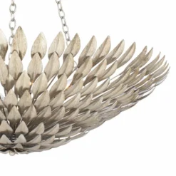 Crystorama Broche 30" Wide Antique Silver Pendant Light -Outlet The Radiantix Store crystorama broche 30 inch wide antique silver pendant light 7f927views1