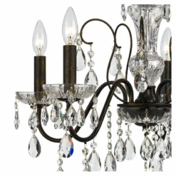 Crystorama Butler 23" Wide 5-Light English Bronze Chandelier -Outlet The Radiantix Store crystorama butler 23 inch wide 5 light english bronze chandelier 39y01views2