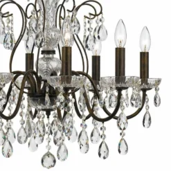 Crystorama Butler 25 1/2" W English Bronze 8-Light Crystal Chandelier 9 Crystorama Butler 25 1/2" W English Bronze 8-Light Crystal Chandelier -Outlet The Radiantix Store crystorama butler 25 and one half inch w english bronze 8 light crystal chandelier 947e1views1