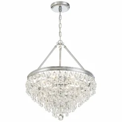 Crystorama Calypso 20" Wide Crystal And Chrome Chandelier -Outlet The Radiantix Store crystorama calypso 20 inch wide crystal and chrome chandelier 2c239views3