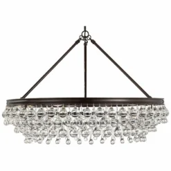 Crystorama Calypso 30" Wide Vibrant Bronze And Crystal Chandelier -Outlet The Radiantix Store crystorama calypso 30 inch wide vibrant bronze and crystal chandelier 9g009
