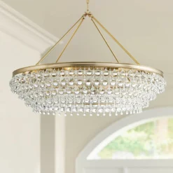 Crystorama Calypso 40" Wide Vibrant Gold And Crystal Chandelier
