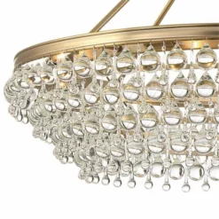 Crystorama Calypso 40" Wide Vibrant Gold And Crystal Chandelier -Outlet The Radiantix Store crystorama calypso 40 inch wide vibrant gold and crystal chandelier 94c13views1