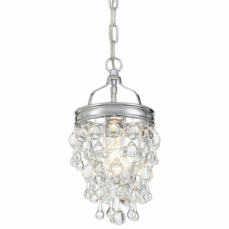 Crystorama Calypso 7 1/2"W Convertible Chrome Mini Pendant 4 Crystorama Calypso 7 1/2"W Convertible Chrome Mini Pendant - Image 2
