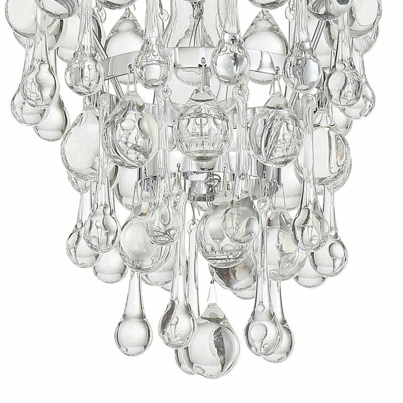 Crystorama Calypso 7 1/2"W Convertible Chrome Mini Pendant 5 Crystorama Calypso 7 1/2"W Convertible Chrome Mini Pendant - Image 3