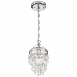 Crystorama Calypso 7 1/2"W Convertible Chrome Mini Pendant 14 Crystorama Calypso 7 1/2"W Convertible Chrome Mini Pendant -Outlet The Radiantix Store crystorama calypso 7 and one half inchw convertible chrome mini pendant 3w523views4