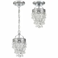 Crystorama Calypso 7 1/2"W Convertible Chrome Mini Pendant 15 Crystorama Calypso 7 1/2"W Convertible Chrome Mini Pendant -Outlet The Radiantix Store crystorama calypso 7 and one half inchw convertible chrome mini pendant 3w523views5