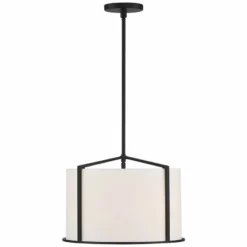 Crystorama Carlyn 16" Wide Black Steel Drum Pendant Light 10 Crystorama Carlyn 16" Wide Black Steel Drum Pendant Light -Outlet The Radiantix Store crystorama carlyn 16 inch wide black steel drum pendant light 157n1views3