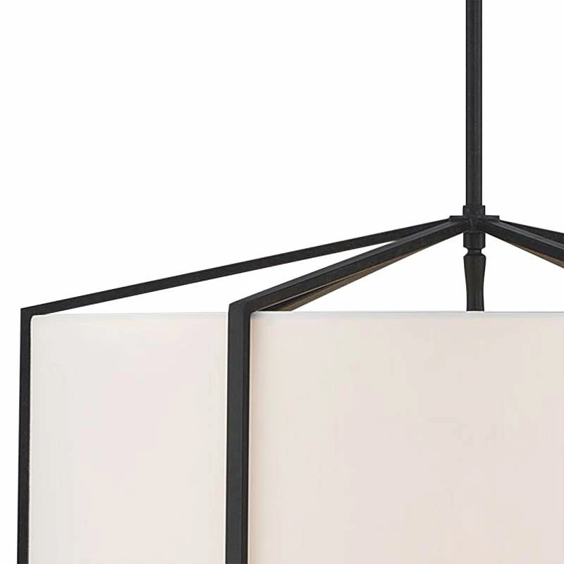 Crystorama Carlyn 24" Wide Black Steel Drum Pendant Light 4 Crystorama Carlyn 24" Wide Black Steel Drum Pendant Light - Image 2