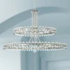 Crystorama Clover 40" Wide Brushed Nickel 2-Tier Chandelier -Outlet The Radiantix Store crystorama clover 40 inch wide brushed nickel 2 tier chandelier 63h76cropped