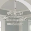 Crystorama Clover 48"W Brushed Nickel 24-Light Chandelier -Outlet The Radiantix Store crystorama clover 48 inchw brushed nickel 24 light chandelier 99x46cropped