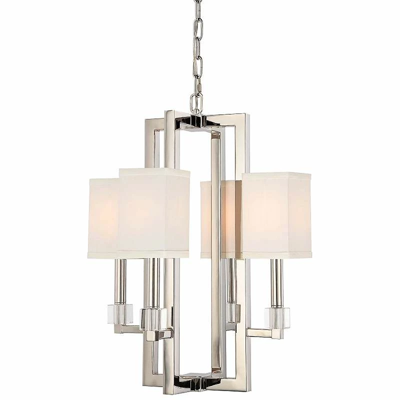Crystorama Dixon 18 1/2" Wide Polished Nickel Chandelier 3 Crystorama Dixon 18 1/2" Wide Polished Nickel Chandelier