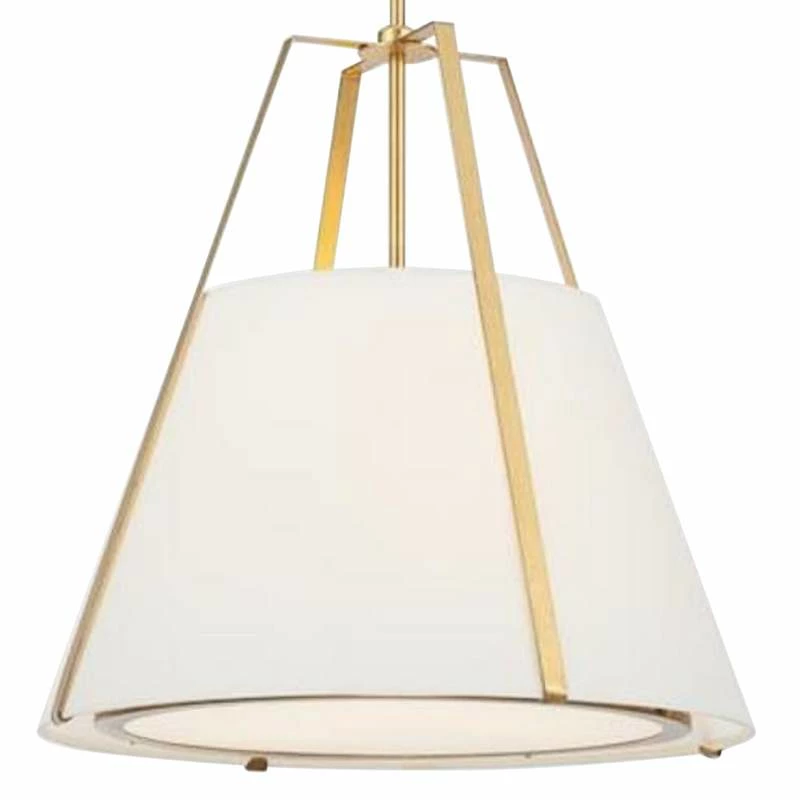 Crystorama Fulton 20" Wide Antique Gold Metal Pendant Light 5 Crystorama Fulton 20" Wide Antique Gold Metal Pendant Light - Image 3