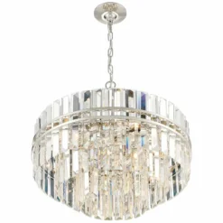 Crystorama Hayes 22" Wide 12-Light Nickel And Crystal Chandelier 14 Crystorama Hayes 22" Wide 12-Light Nickel And Crystal Chandelier -Outlet The Radiantix Store crystorama hayes 22 inch wide 12 light nickel and crystal chandelier 236r2views3