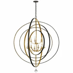Crystorama Luna 48" Wide Bronze And Gold 9-Light Chandelier 7 Crystorama Luna 48" Wide Bronze And Gold 9-Light Chandelier -Outlet The Radiantix Store crystorama luna 48 inch wide bronze and gold 9 light chandelier 19y48views1