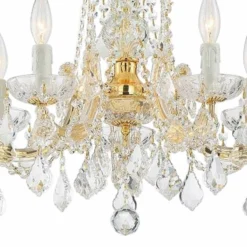 Crystorama Maria Theresa 20" Wide 5-Light Gold Chandelier -Outlet The Radiantix Store crystorama maria theresa 20 inch wide 5 light gold chandelier 655e0views1