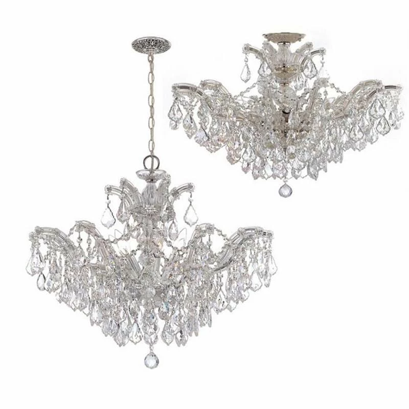 Crystorama Maria Theresa 27"W Chrome 6-Light Crystal Chandelier 4 Crystorama Maria Theresa 27"W Chrome 6-Light Crystal Chandelier - Image 2